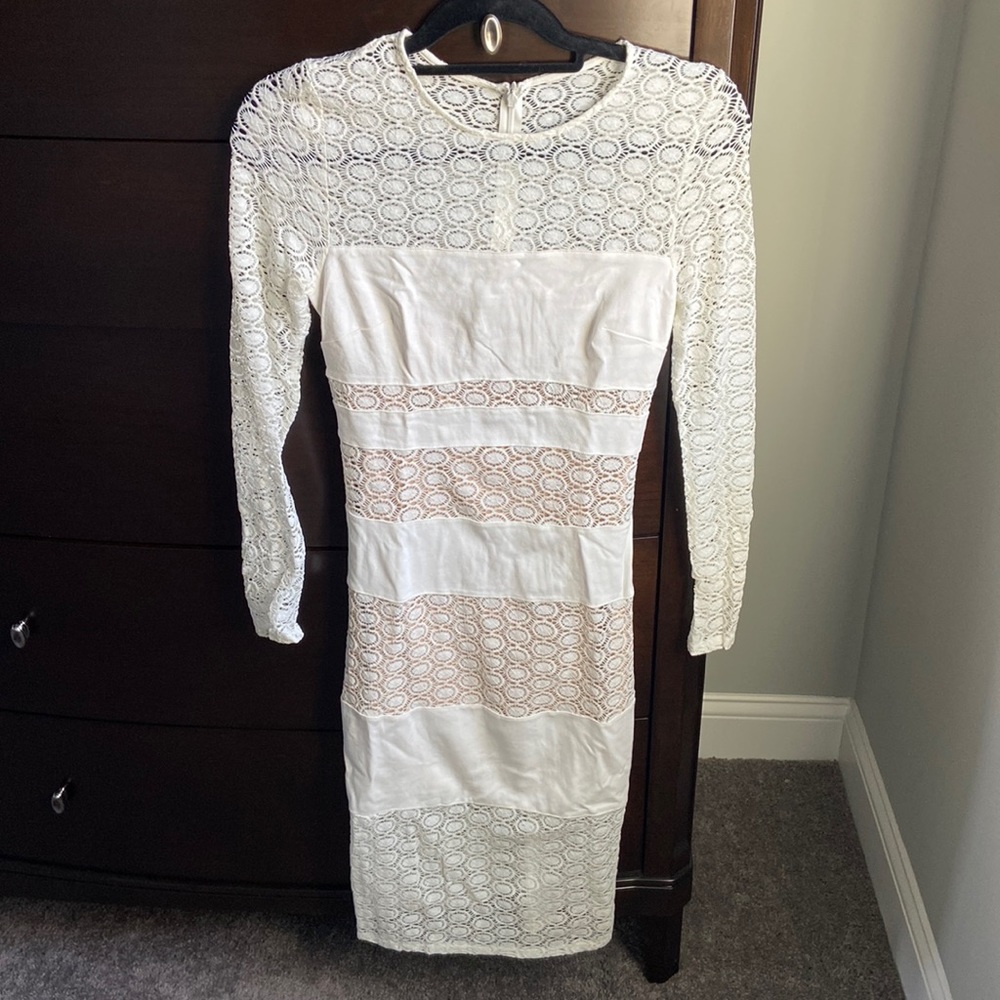 Ali & Jay White Long Sleeve Dress